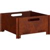 vidaXL Focolare Ruggine 40 x 40 x 20 cm Acciaio Corten