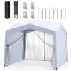 HOMASIS Gazebo Pieghevole 3x3 M, Tendone da Esterno con Borsa da Trasporto, 8 Picchetti e 4 Cordini, Gazebo Esterno Resistente e Regolabile con Protezione UV 50+ da Giardino (Modello 2)