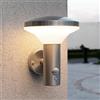 NBHANYUAN Lighting Lampada a LED per Esterni con Sensore di Movimento, per Balcone, Argento, Acciaio Inox SUS316, 3000 K, Luce Bianca Calda, 9W, IP54, 220-240V