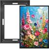 Muralscape Cornice flottante per quadro 30x40cm,profondità 2.5cm,Nero,metallo | Cornice in metallo fai-da-te per tele,cornice flottante per stampe su tela,dipinti a olio e diamond painting,stampe astratte