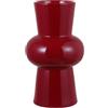 GudGmtoy Vasi decorativi moderni in ceramica per la decorazione della casa, 19 cm, vaso da fiori minimalista autunnale per erba della pampa (bordeaux)
