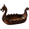 Generic Vassoio con nave vichinga, con drago e nave lunga con drago, decorazione per chiavi, monete, caramelle, gioielli, decorazione da tavolo vintage nordico, regalo per gli amanti della storia, casa