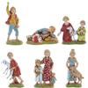 Moranduzzo Set di 6 Bambini per Presepe da Cm 10 Scala 1:20 - Statuine Presepe Indistruttibili - Stile 700', Pittura Rifinita a Mano, Prodotto Ufficiale, Made in Italy, Scultore M. Landi