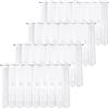 Bcuuozeeing Set di 4 tende a pannello moderne, corte, 130 x 45 cm, per soggiorno, cucina, finestra, semitrasparenti
