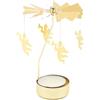 YUZHEDM Romantico Portacandele Rotante Portacandele Tealight Carosello Natalizio Candelabro per la Decorazione di Halloween Natale Compleanno Matrimonio,Candele Tealights Angelo