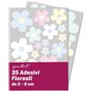 younikat Set di adesivi floreali con fiori, colori pastello I Flower-Power Sticker per bicicletta, laptop, cellulare, cucina, bagno, auto, auto, resistente alle intemperie I kfz_287