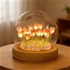 ANBET Graziosi 20 tulipani lampada a forma di fiore, luce notturna a tulipano, per camera da letto, decorazione regalo per mamma, moglie, festa della mamma, San Valentino, alimentata a batteria (non