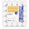 Horeca Candles - Candele Tealight Bianche - 8 Ore di Durata - Non Profumate | Set da 600 Candeline | Tea Light Piccole Rotonde | Lumini per Matrimonio, Decorazione, Gastronomia | Ø 38 × 25 mm