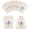 RAVNIX Sacchetti Lavanda Armadio 12 Pezzi 10x15 cm - Sacchettini Vuoti Riutilizzabili, Profumo Duraturo per il Guardaroba, Antitarme e Neutralizza Odori, Borsa Erbe