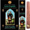 casaesport SAN ESPEDITO bastoncini incensi religiosi da 15 gr. fragranza Rosa FRAGANCES & SENS no tossico no lavoro minori + portaincenso (6 scatole da 15 gr.)