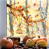WandSticker4U®- Adesivi finestra autunno UCCELLI su RAMO & FOGLIE (73x40 cm) I Decorazioni autunnali per finestre casa vetrine I Adesivi per vetro autunno soggiorno camera da letto bambini cucina
