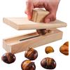 Pasbuteiy Taglia Castagne in Legno, Strumento da Taglio per Castagne, Strumento Manuale per Sbucciare Castagnes, Pinza Multifunzionale per Aprire Castagnes per Cucina