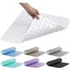 AMFUN Tappeto Doccia Antiscivolo 53x53cm, Tappetino Doccia Antiscivolo, Tappetino da Bagno Quadrato, Tappetino da Bagno Resistente Alla Muffa con Ventose per Vasche da Bagno, Pavimenti del Bagno