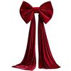 Generico Extra Large Christmas Bow Christmas Tree Topper Decorations 40x200cm | Christmas Tree Topper Bow, Giant Bow Decorations For Tree Topping Window Wall Door Party Wedding