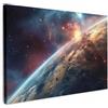 MuchoWow© Quadro Camera Da Letto Quadri Soggiorno Decorazione Parete Quadri | 60x40 cm - Moderni Su Tela Stampe Foto Con Cornice Quadretti Poster Casa Universo - Pianeta - Stelle - Spazio