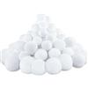 POPOYU 45 Pezzi Palle di Neve Artificiali,5/7/8CM Palle di Neve Bianche di Natale per Combattimenti di Palle di Neve al Coperto,Morbide Palline di Peluche per Decorative degli Alberi di Natale
