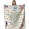Zinello Design - Plaid Personalizzato Morbido da Regalare alla Propria Madre. Idea Regalo Insolita e Utile per un Compleanno, Natale, la Festa della Mamma (firmato da tua figlia, 140 x 180 cm)