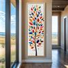 XBTYKPB Quadro su tela alto e stretto, stampa astratta verticale di un albero, ideale per ufficio, sala da pranzo, soggiorno o camera da letto (50x150 cm/senza cornice)
