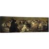 Posterlounge Witches' Sabbath and The Great He-Goat Stampa su tela | 90 x 30 cm di Francisco José de Goya Grigio Quadri Decorazione per pareti