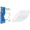 HYBEC - Faretto LED da Incasso per Cartongesso 6500ºK, 20W - Pack 6 Faretti