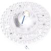 Hyuduo Kit di Luce Ventilatore a Soffitto a LED 4,92 Pollici 18W 3CCT Dimmabile Pannello di Sostituzione della Luce del Ventola del Soffitto con Attacco Magnetico Facile Installazione