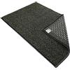 Casatessile Tappeto corsia Multiuso Cotone Antiscivolo TECLA Tappeto Bagno Assorbente, Tappeto Cucina, Scendiletto - Nero, 55x190 cm.