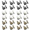 Wvxilyr 48 Pezzi Riparazione Cerniere, Slider di Ricambio in Metallo per Cucito e Fai Da Te, 4 Misure (#3, #5, #8, #10), Adatto per Abbigliamento e Accessori, Colori Assortiti (Bronzo, Platino, Grigio)