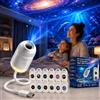 Generic Proiettore di luce notturna HD Smart Dynamic 5D, proiettore 2 in 1 Galaxy Star e Ocean, con 24 film, rotazione a 360°, lampada da soffitto alimentata tramite USB, per decorazione camera da letto, con