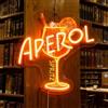 LYPPUL Aperol Spritz - Targa al neon a LED, decorazione da parete | Targa in vetro a LED arancione dimmerabile, USB, idea regalo per cucina, bar di casa, pub, camera da letto, feste, salotto