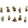 PABEN Set 10 Personaggi Mestieranti Pastori Presepe in resina cm. 3