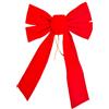 BOBOZHONG Fiocco Regalo Grande in Velluto Rosso, 33x23cm - Decorazione Natalizia per Porte, Alberi, Camini - Senza Montaggio, Ideale per Matrimoni/Feste (1PC, Elegante, Durevole)