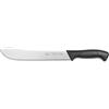 Sanelli Linea Skin Coltello Scimitarra Larga XL, Acciaio Inox, Nero, Lunghezza lama 30 cm.