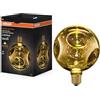 OSRAM Lampada LED in vetro DECOR FLAT elettrica retrò media oro E27 | DECOR LED FLAT LAMP 3.5W 827 E27 Non-DIM, LED Lamps, Oro, 25000 h, confezione da 1