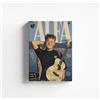 Generico Quadro su Tela Pop 'ALFA CANTANTE MUSICA CONCERTO #14' - Stampa XL Minimalista Bianco/Nero con Accenti Azzurri - Arredo Murale Luxury Statement per Appartamento Moderno IDEA REGALO AdultoLO Adulto