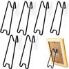 Tachypno 6 Pezzi Supporto per Cornici, 18-23cm Portatile Supporti Cornici | Robusto Portatile Supporti Autoadesivi per Cavalletto in Ferro, per Esposizione di Quadri e Foto su Desktop