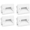 damastoreitalia Kit 4 Segnapassi LED 503 3W IP65 CCT da Incasso Parete Interno Esterno | 4 faretti 3W 150lm, CCT 3000K/4000K/6000K, ottica 24°, 230V, metallo, per scatola 503, interno ed esterno