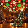NMOZOPHYTE Proiettore Natalizio Da Interno,Christmas Projector | Hd Usb Plug And Play Proiettore, Lampada Flessibile Per Camera Da Letto 360°