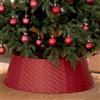 PUDO Copri Albero di Natale Base: Gonna per Cesta Collare Base Christmas Tree Skirt Plastica 71cm Diametro Fondo - Simple Rosso
