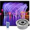 LGJEGD LED Anello fontana luce RGB colorato colore che cambia IP68 12-24v impermeabile 6W paesaggio luce con controllo