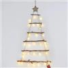 ESiiFuu Jorzer Decorazioni natalizie da parete, decorazione da parete natalizia, 7 ripiani, in legno, con puntale a stella, per albero di Natale, finestra e porta, 99 x 53 cm