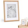 Gnovldg Cornice A4 Legno 21 x 29,7cm Cornici A4 Portafoto Parete e Tavolo | Cornice Portafoto/Portadocumenti, Cornice di Colore Legno,Cornice per Foto, Poster e Documenti