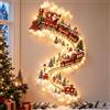 Ruhemeister Pro Lampada da parete Christmas Magic Trail, albero di Natale parete con luci | Decorazioni natalizie a cascata a LED, un po' di magia natalizia, scintillante effetto neve a cascata(H)
