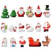 HAILUII 17 ornamenti natalizi in miniatura, mini decorazioni natalizie, piccoli pupazzo di neve, Babbo Natale, albero di Natale, renna, decorazione da tavolo, casa delle bambole