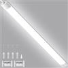 wowspeed Plafoniera LED 120cm 40W 4800LM, Luce LED da soffitto bianco freddo 6500K, Illuminazione LED per garage, Tubo LED, Barra LED impermeabile IP65 per Cucina Officina Garage Ufficio 1Pcs