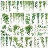 AHANDMAKER 12 fogli di bellissime foglie di edera verde e vite, adesivi trasferibili per finestre, decorazioni per sala studio, libreria, caffetteria, casa, 12 x 13 cm