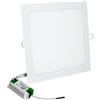 JANDEI - Faretto LED da incasso quadrato bianco freddo 6000K da 18W. Dimensioni: 22,5 cm. Perfetto per casa, ufficio, corridoio, soggiorno, camera da letto.