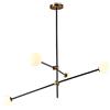 AITEKODVG Lampadario Sputnik Illuminazione 10 Luci Lampadario Moderno Mid Century Illuminazione a Sospensione Plafoniera in Oro per Cucina Sala da Pranzo Soggiorno-Nero e Oro 4 Luci