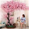 Generic Albero di Ciliegio Artificiale 180 cm, Albero di Fiori di Ciliegio Artificiale, Fatto A Mano per Casa Ufficio Interno Esterni Decorativo,1.8x1.5m/5.9x4.9ft