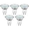 Lepro Lampadina LED GU10 4W, Luce Bianca Fredda 5000K, Faretto LED GU10 325 Lumen, Angolo del Fascio 110 °, Nessun Sfarfallio Non Dimmerabili（Pacco da 5）