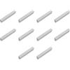 Amig - Confezione da 10 Maniglie per mobili - 64 Mm - Colore Anodizzato Argento - Fabbricate in Alluminio - Per cassetti e armadi - Mod. 849